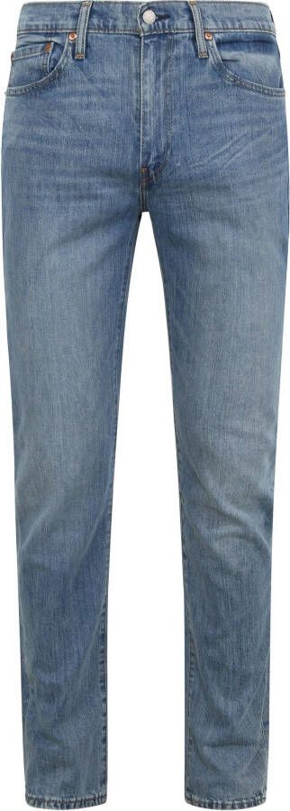 Levi's Slim Fit Blauwe Katoenen Jeans met Gewassen Effect Blue Heren