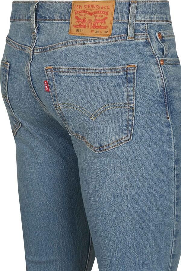 Levi's Broek Levis 511 Denim Jeans Mid Blauw - Foto 7