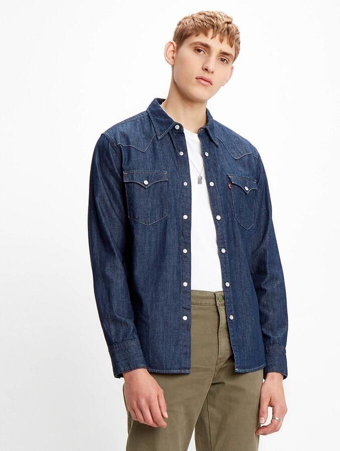 Levi's Barstow Western Standard RED Cast Rinse 85744-0000 Blauw Heren - Foto 7