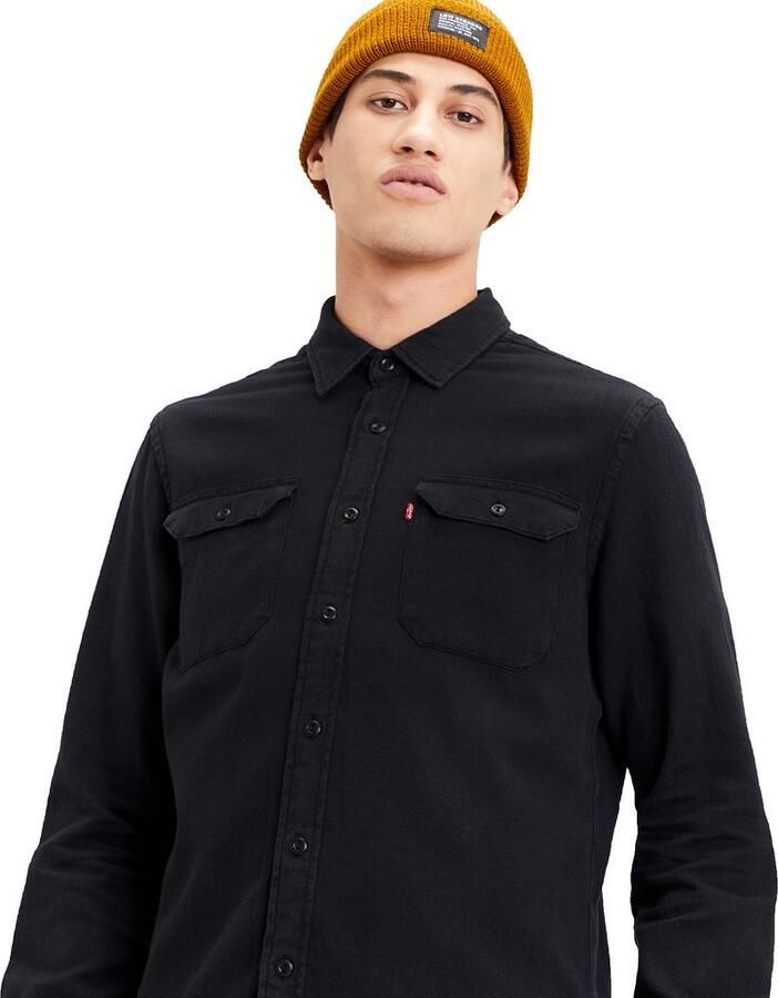 Levi's regular fit denim overhemd Barstow Western marble black - Foto 6