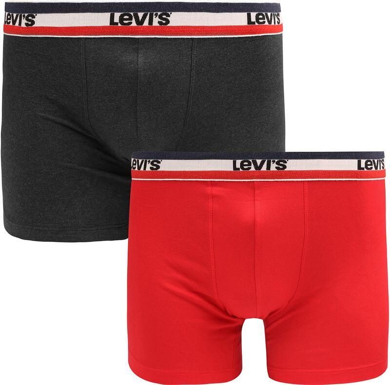 Levi's Boxershort LEVIS MEN SPW LOGO BOXER BRIEF ORG 2P (Set van 2)