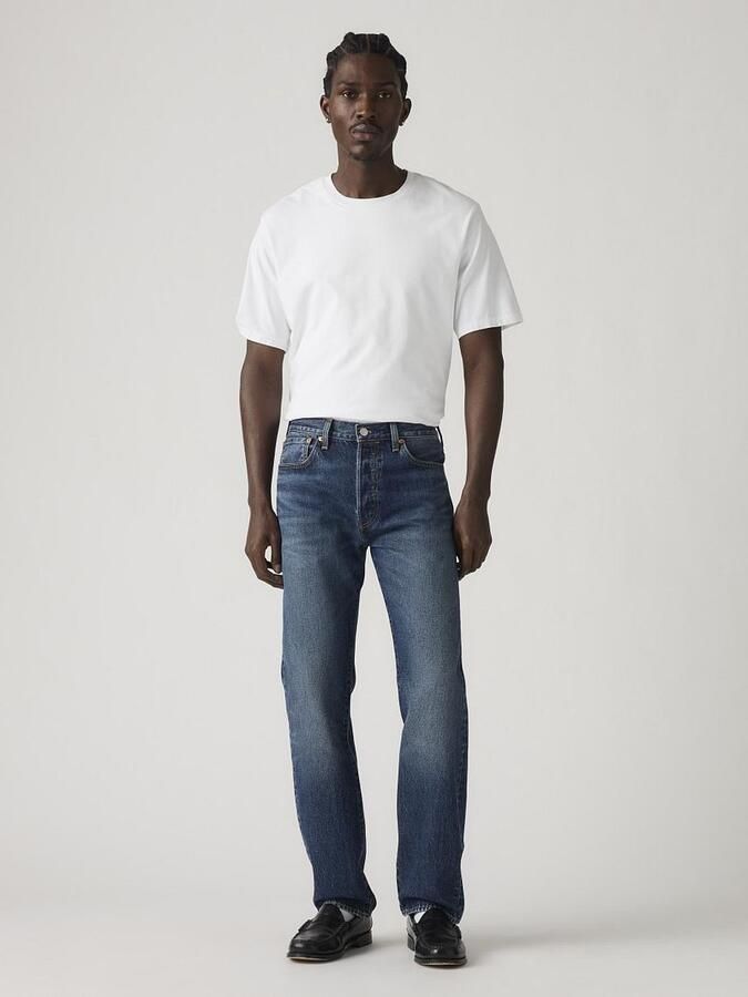 Levi's Big and Tall 501 straight leg jeans change your mind - Foto 8