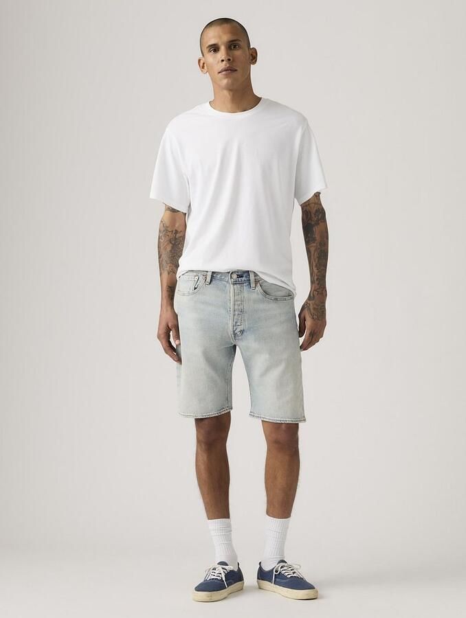 Levi's wide leg fit bermuda in 5-pocketmodel model '501 ' - Foto 5