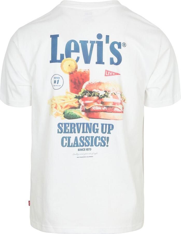 Levi's T-shirt Korte Mouw Levis Levi Tee Relaxed Fit Wit - Foto 3