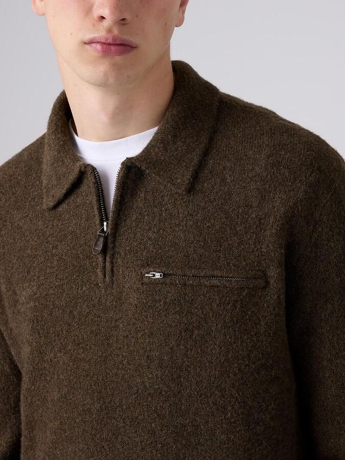 Levi's Regular fit schipperstrui van zuivere katoen met borstzak