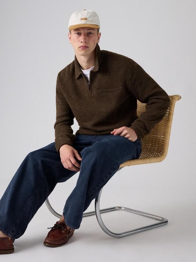 Levi's Regular fit schipperstrui van zuivere katoen met borstzak - Foto 2