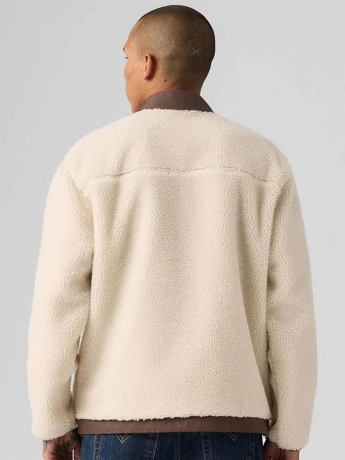 Levi's Fleece Jack Levis Sherpa Jas Fleece Ecru - Foto 3
