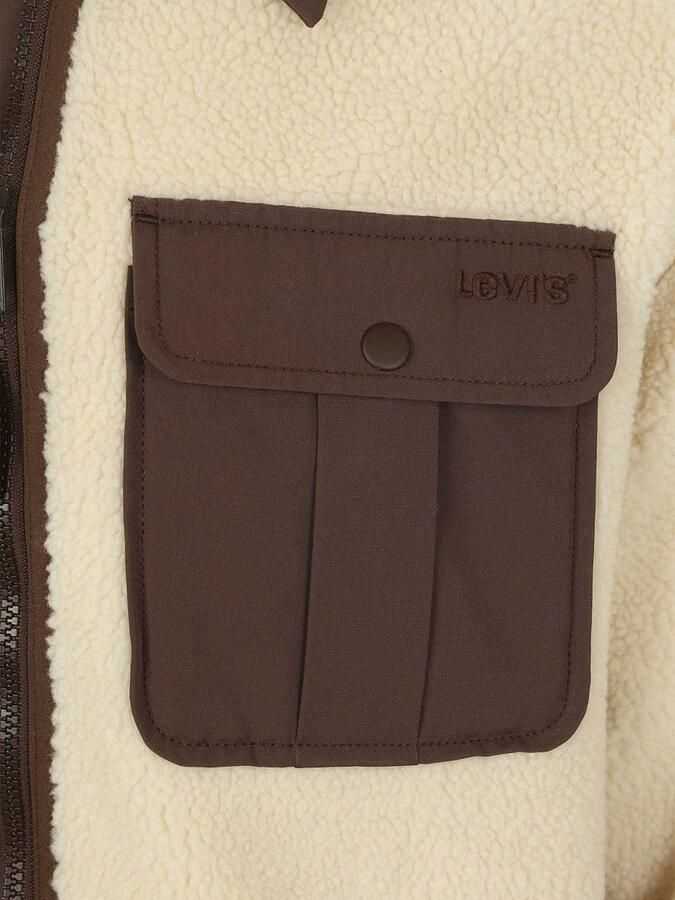 Levi's Fleece Jack Levis Sherpa Jas Fleece Ecru - Foto 5