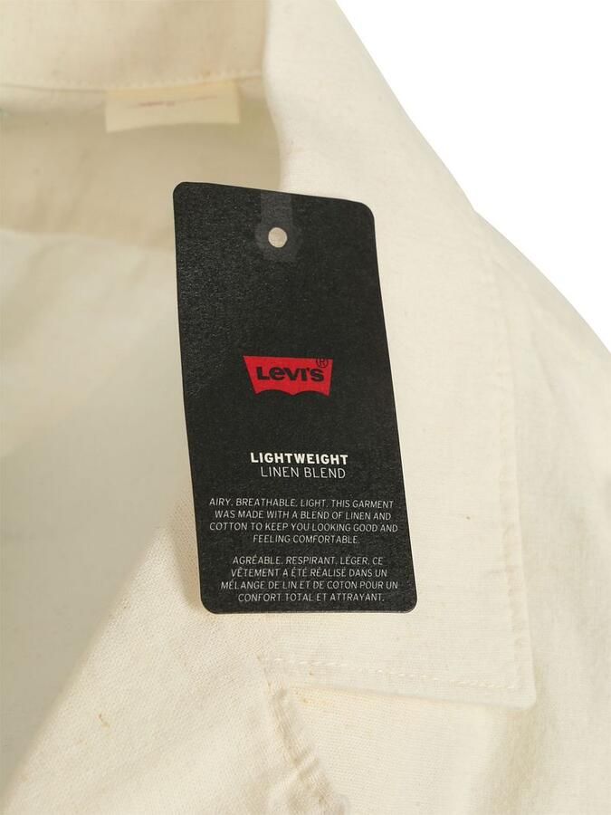 Levi's regular fit vrijetijdsoverhemd van mix van katoen en linnen model 'SUNSET' - Foto 3