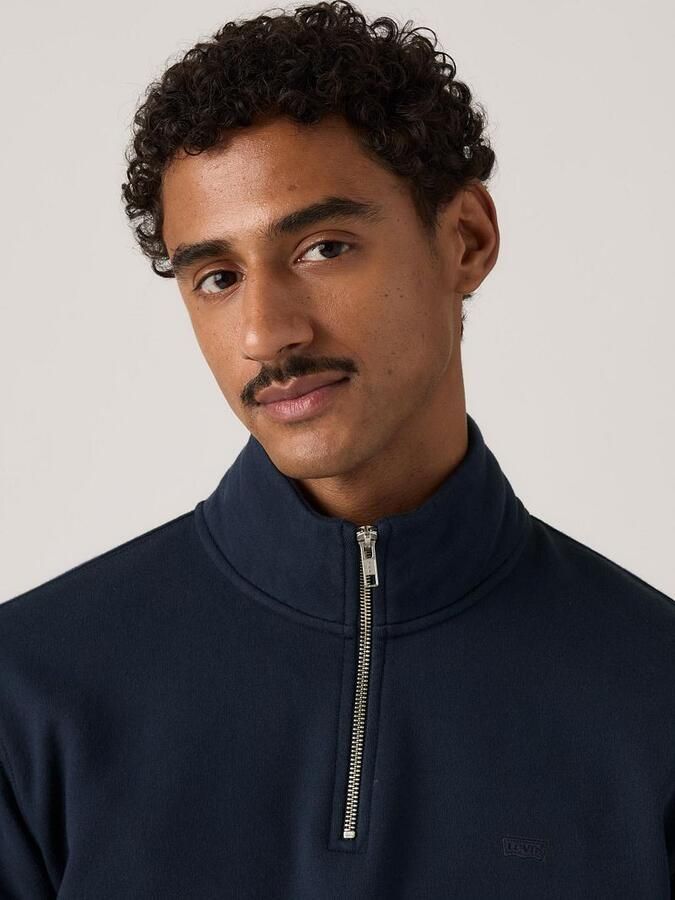 Levi's Sweat Half Zip Navy