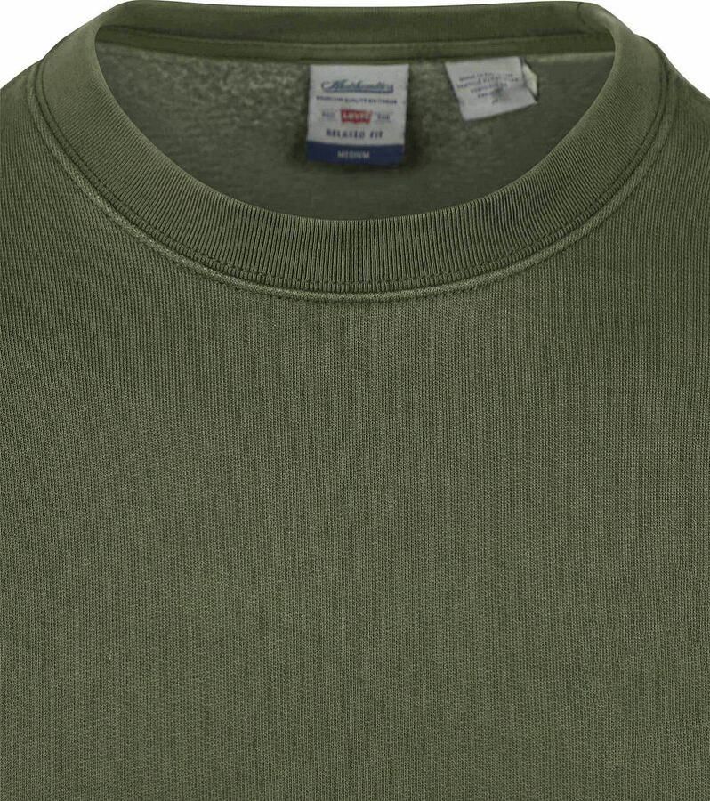 Levi's Sweater Authentic Logo Olijfgroen - Foto 2