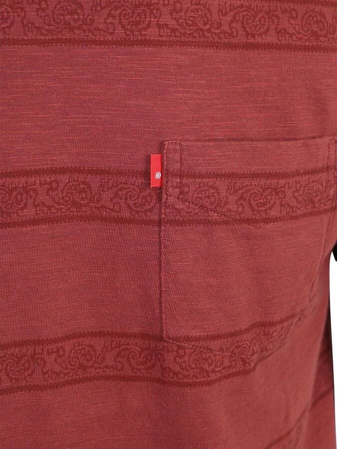 Levi's T-shirt Korte Mouw Levis T-shirt Classic Streep Rood - Foto 2