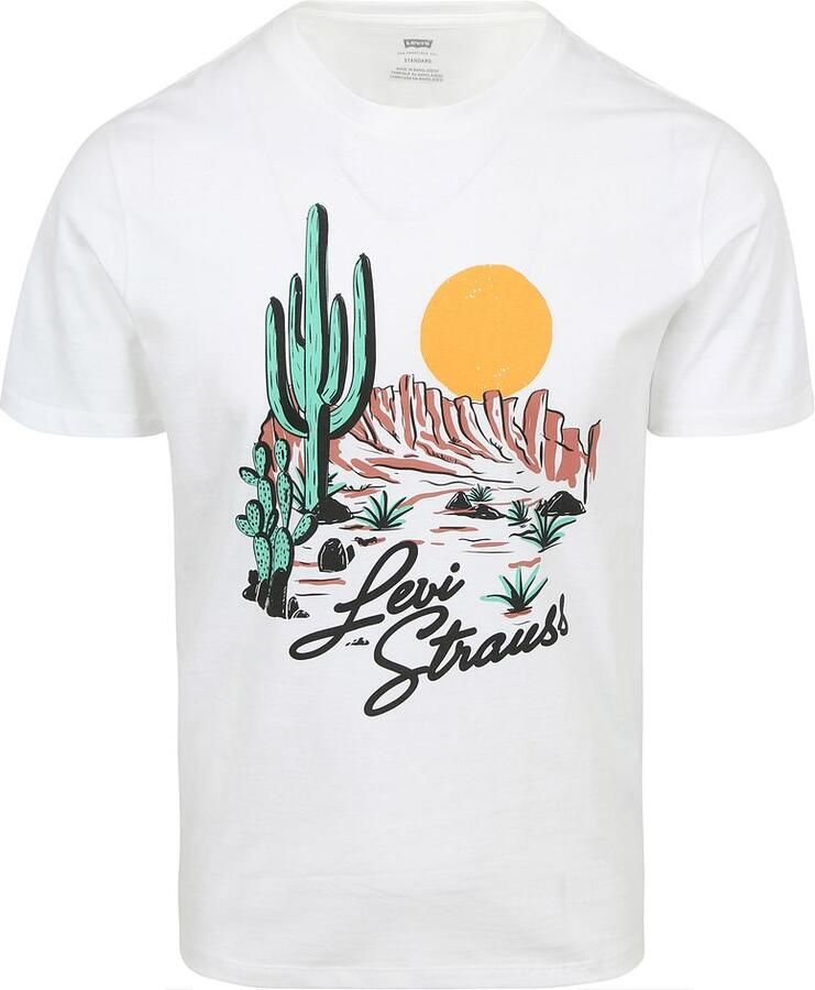 Levi's T-shirt Levis T-Shirt Graphic Heritage White - Foto 3