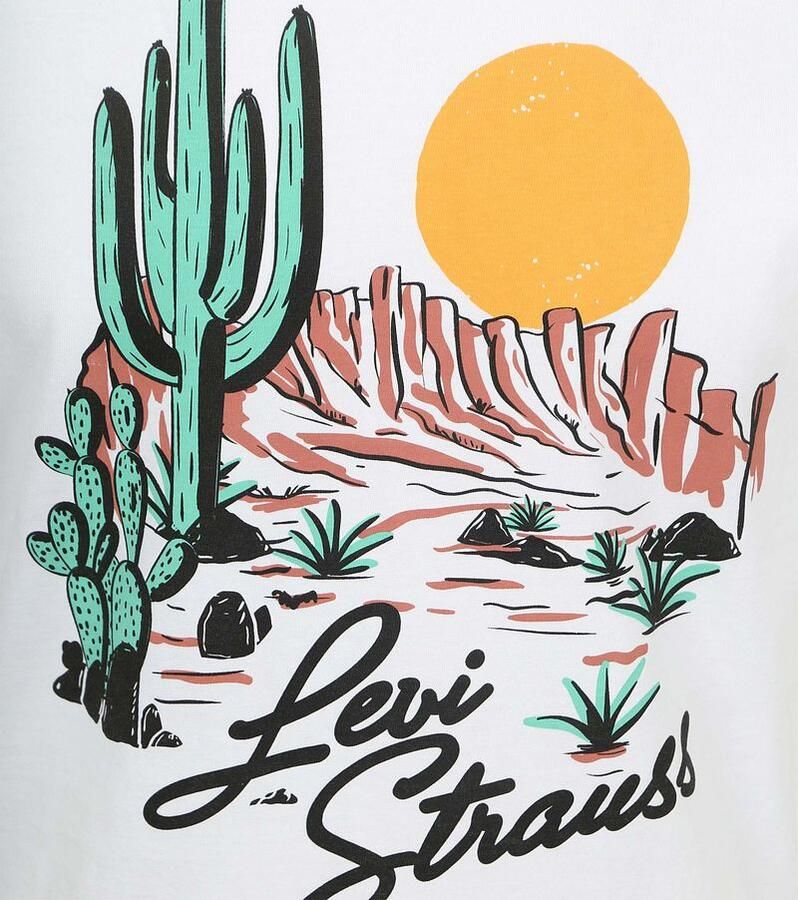 Levi's T-shirt Levis T-Shirt Graphic Heritage White