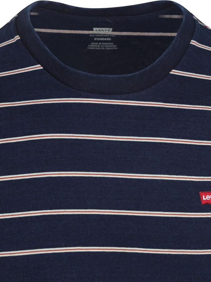 Levi's T-shirt Korte Mouw Levis 56605 0257 ORIGINAL TEE-TAPER STRIPE - Foto 4