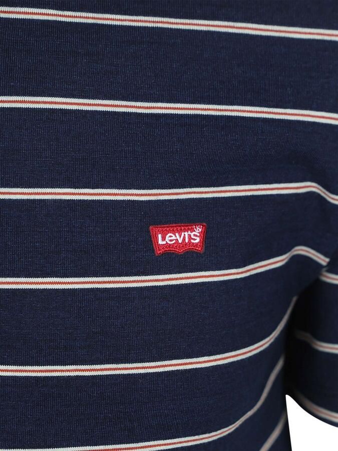 Levi's T-shirt Korte Mouw Levis 56605 0257 ORIGINAL TEE-TAPER STRIPE - Foto 5