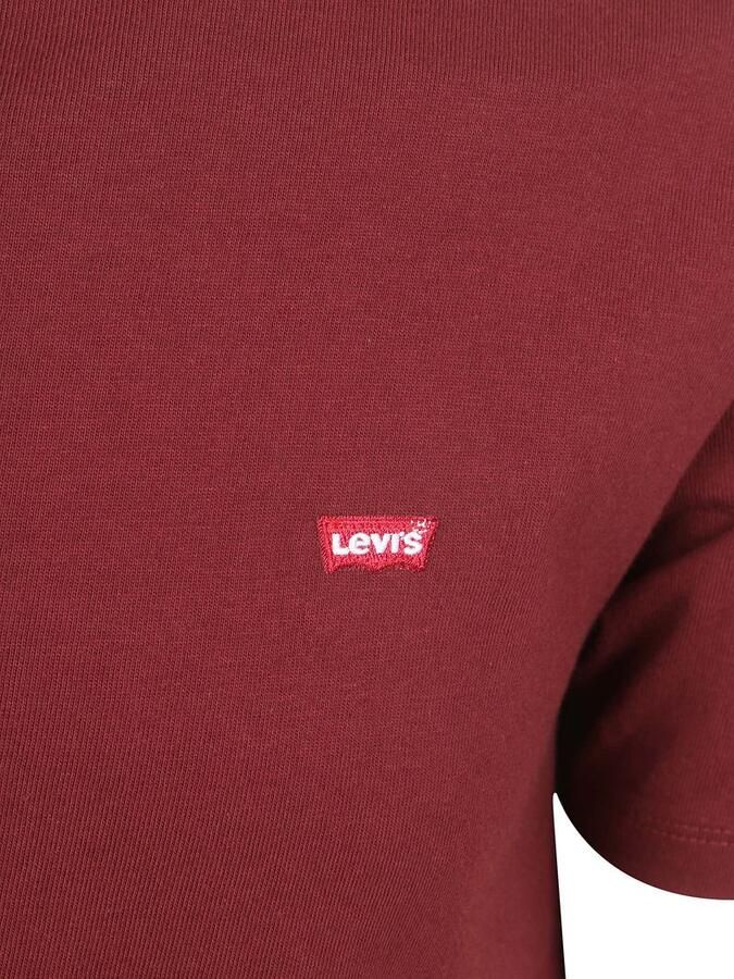 Levi's T-shirt Korte Mouw Levis T-shirt Original Bordeaux