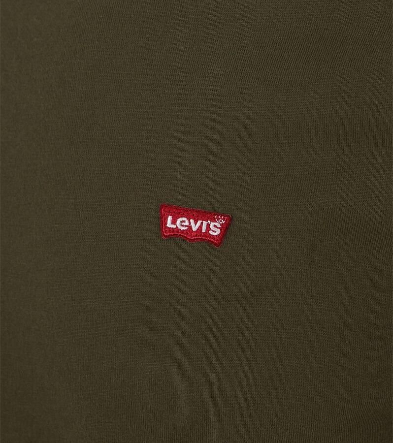 Levi's Heren T-shirt Korte Mouwen Groen 100% Katoen Green Heren - Foto 6