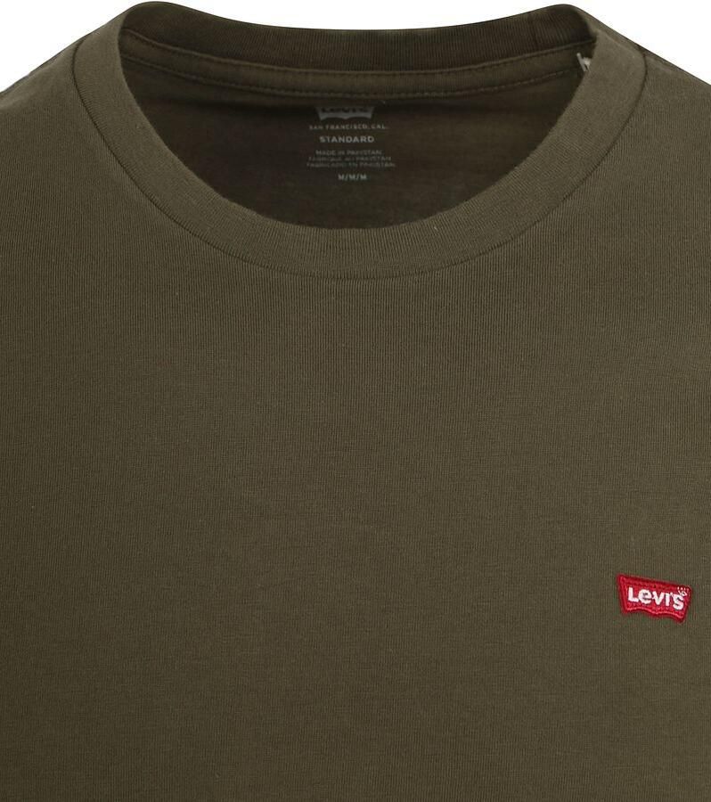 Levi's Heren T-shirt Korte Mouwen Groen 100% Katoen Green Heren - Foto 5