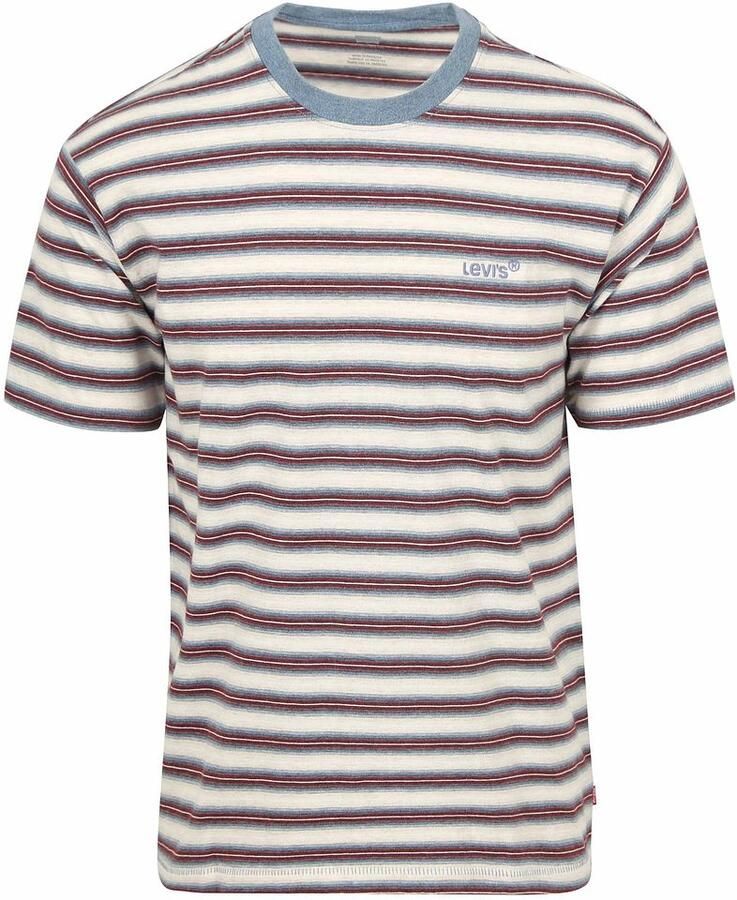 Levi's T-shirt Levis T-Shirt Red Vintage Stripe Porridge - Foto 2