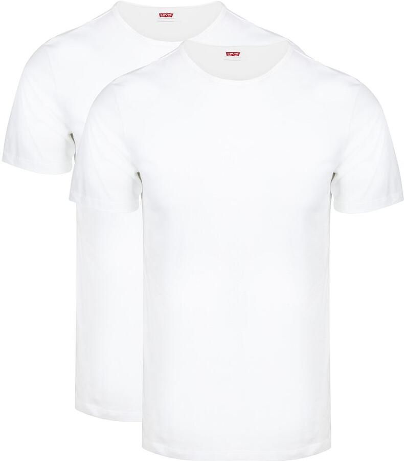 Levi's T-shirt Levis T-shirt Solid Crew Wit 2Pack