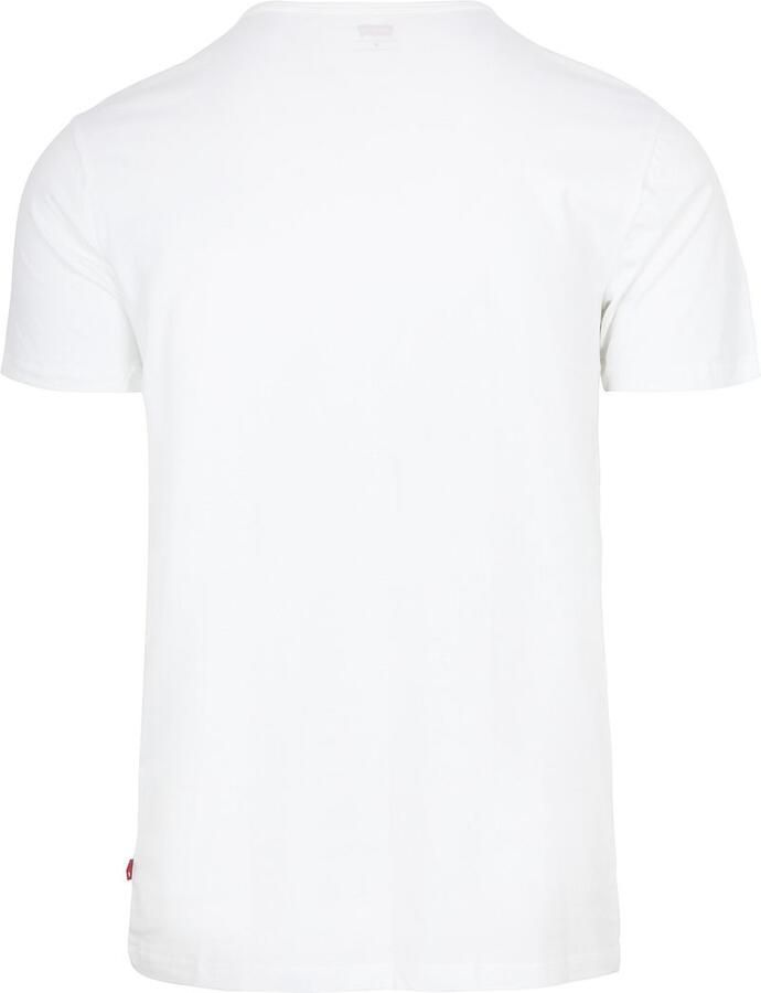 Levi's T-shirt Levis T-shirt Solid Crew Wit 2Pack - Foto 2