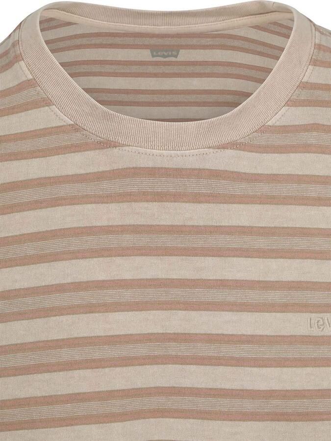Levi's T-shirt Korte Mouw Levis T-Shirt Streep Vintage Kaki - Foto 6