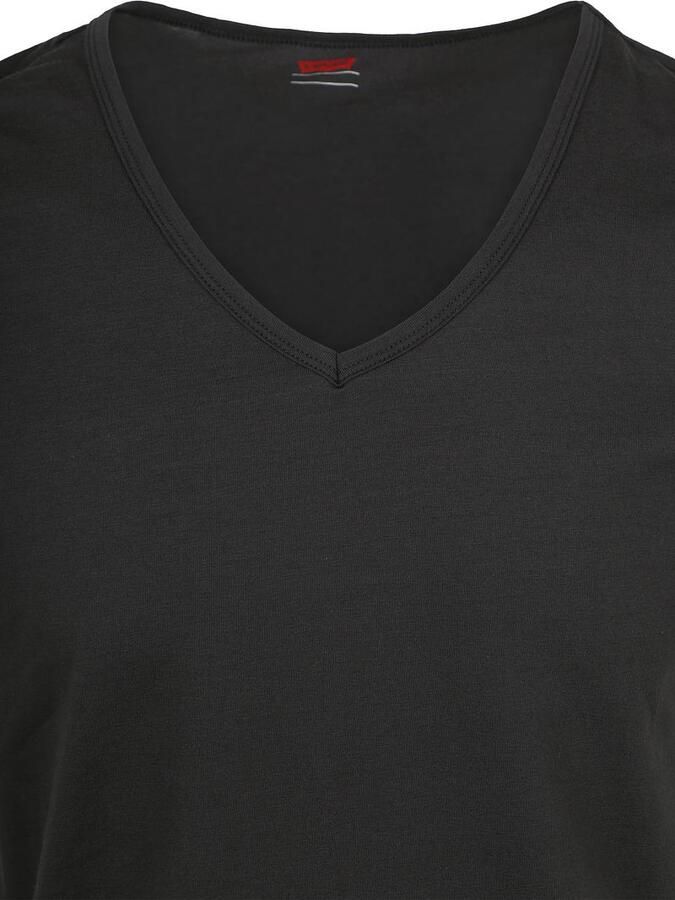 Levi's T-shirt V-Neck Zwart 2Pack - Foto 3