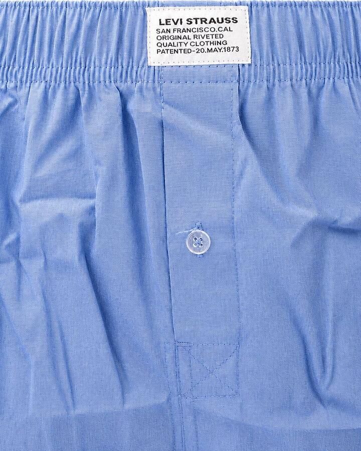 Levi's Boxers Levis Woven Boxershorts 2-Pack Blauw Wit - Foto 5