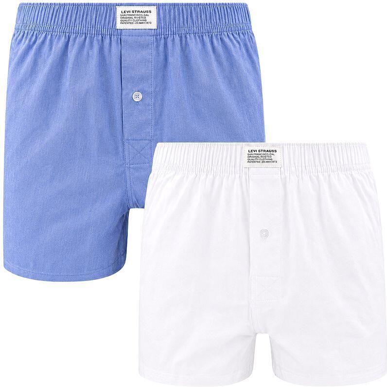 Levi's Woven Boxershorts 2-Pack Blauw Wit - Foto 5