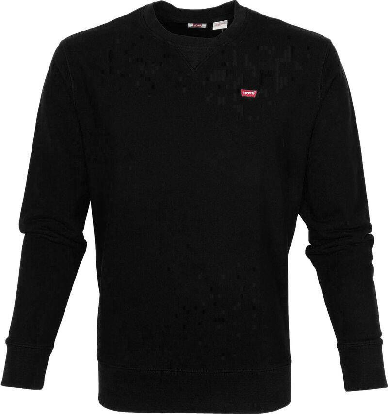 Levi's Klassiek Katoenen Sweatshirt met Ronde Hals Black Heren - Foto 2