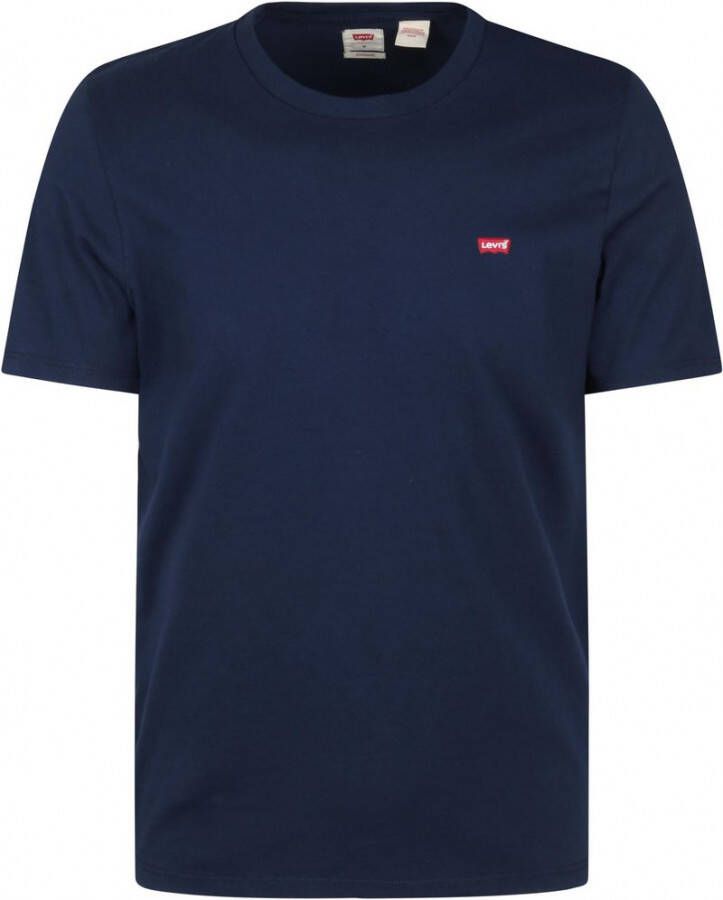 Levi's Heren Korte Mouw Blauw Katoenen T-shirt Blue Heren - Foto 3