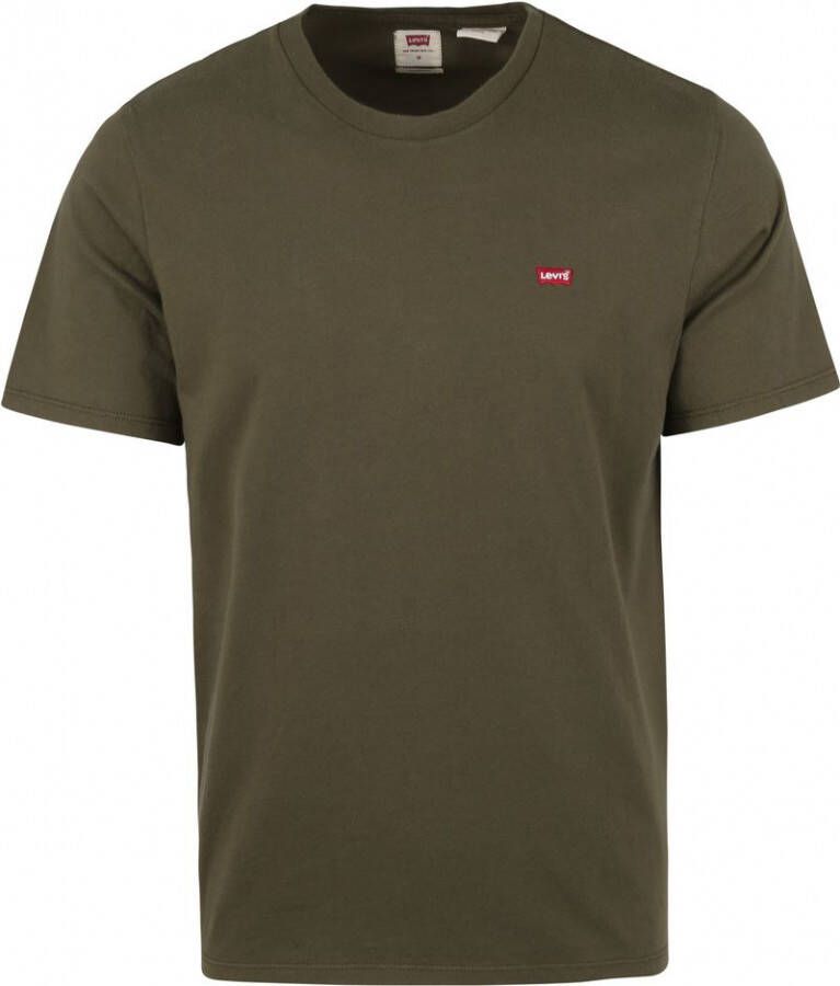 Levi's Heren T-shirt Korte Mouwen Groen 100% Katoen Green Heren - Foto 5