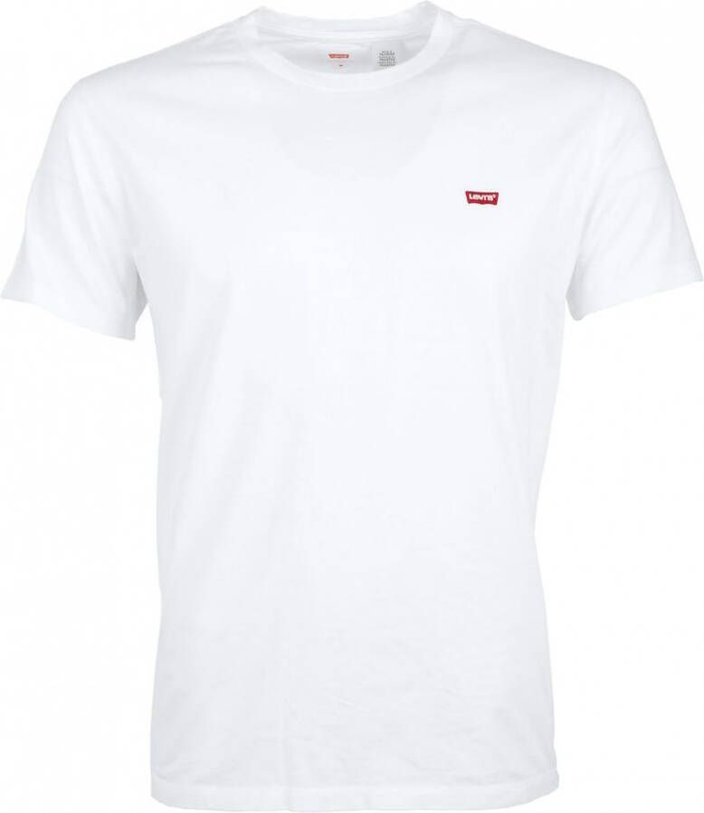 Levi's Knisperend Wit Logo T-Shirt Ronde Hals White Heren - Foto 4