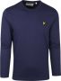 Lyle & Scott Lyle and Scott Longsleeve T-shirt Donkerblauw Blauw Heren - Thumbnail 3