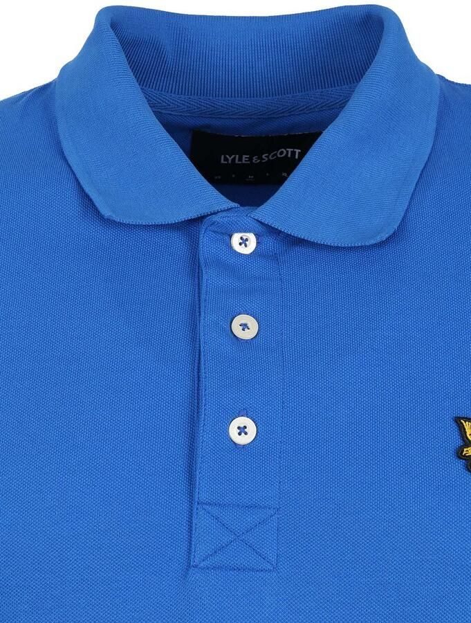 Lyle & Scott Blauw Poloshirt korte mouw Blue Heren - Foto 4