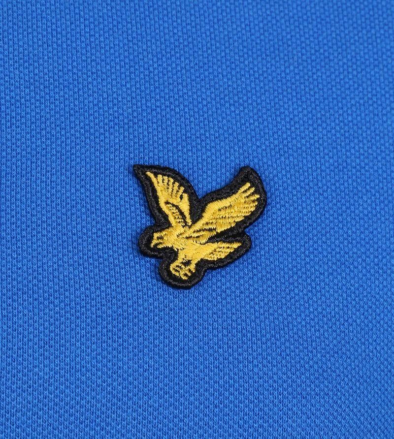 Lyle & Scott Blauw Poloshirt korte mouw Blue Heren - Foto 3