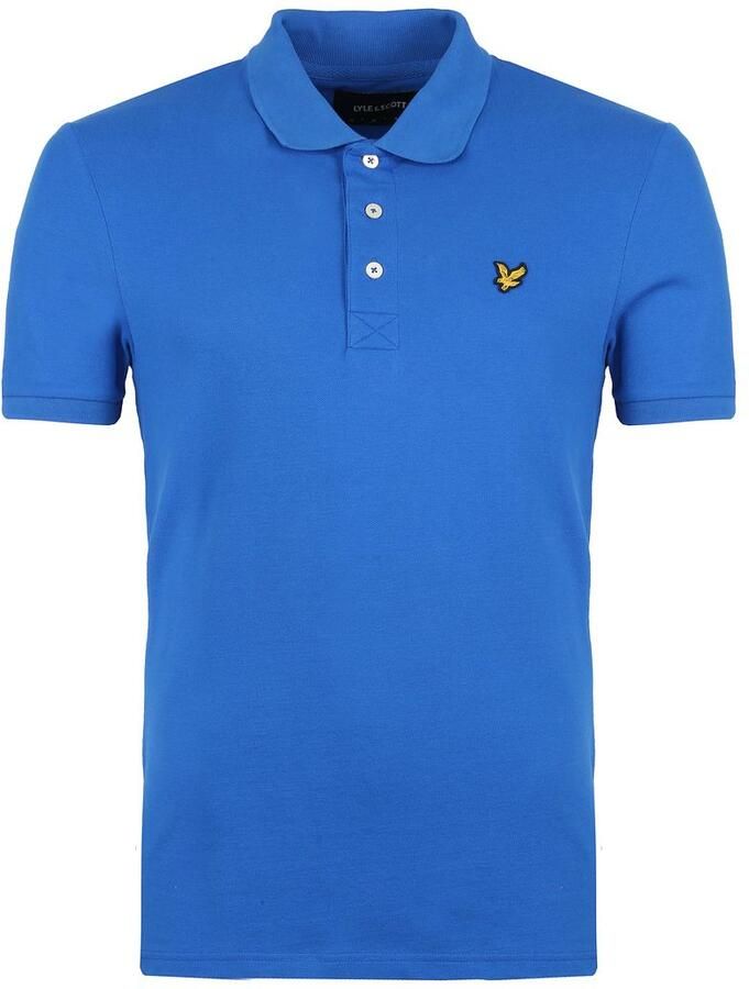 Lyle & Scott Blauw Poloshirt korte mouw Blue Heren - Foto 3