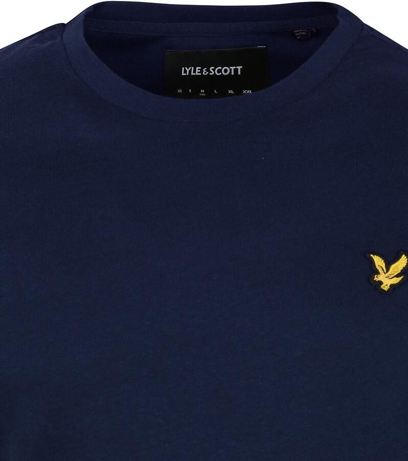 Lyle & Scott Plain T-shirt Donkerblauw Ts400Vog Blauw Heren - Foto 6