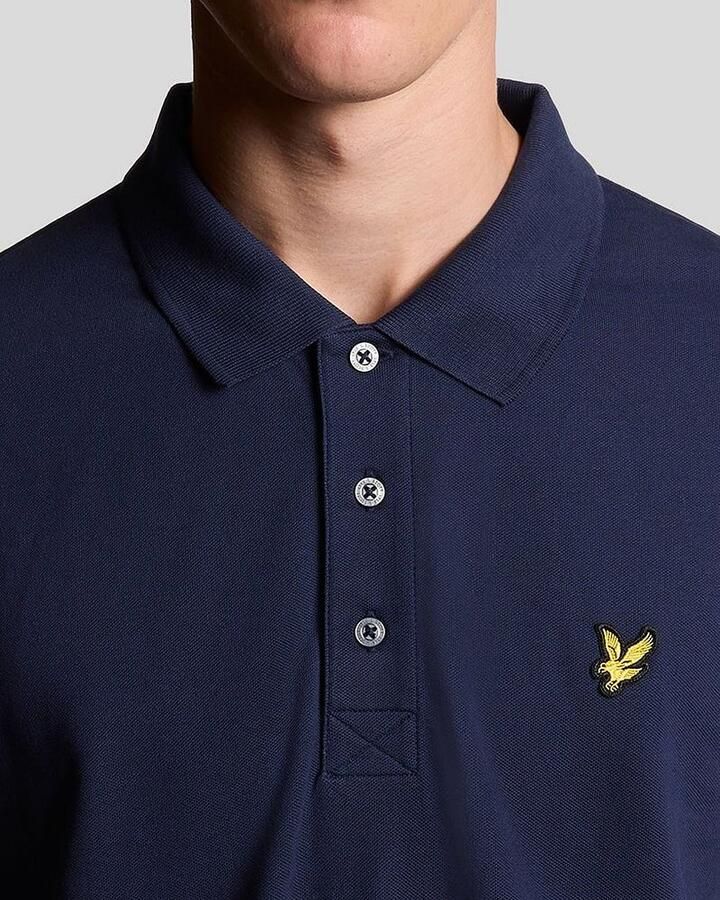 Lyle & Scott Polo Shirt Korte Mouw Lyle & Scott Effen poloshirt van biologisch katoen - Foto 3