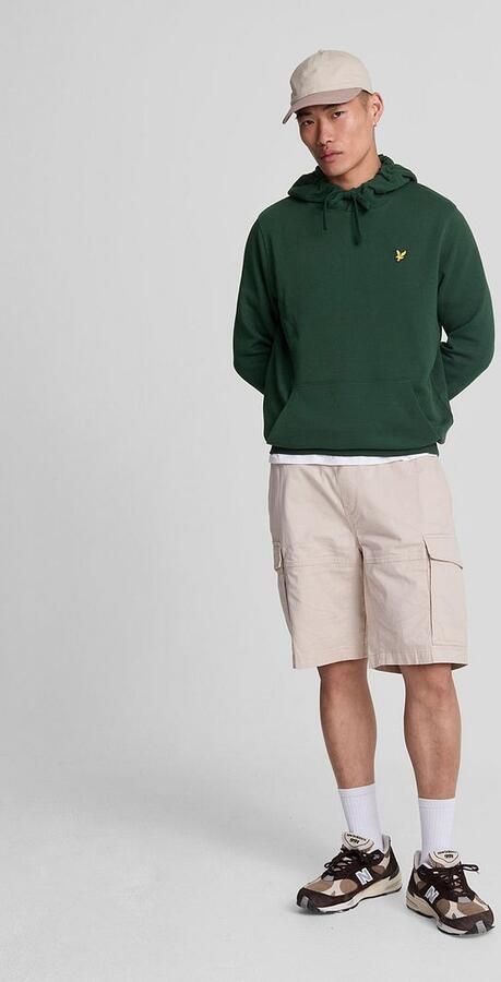 Lyle & Scott Sweater Lyle & Scott ML416VOG PULLOVER HOODIE-W486 DARK GREEN - Foto 4