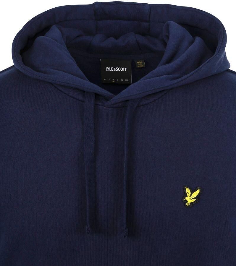 Lyle & Scott Klassieke Navy Hoodie met Kangaroo Zak Blue Heren - Foto 9