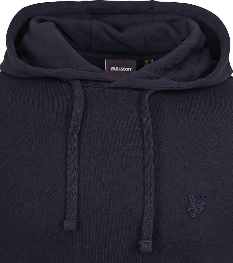 Lyle & Scott Sweater Lyle & Scott ML416TON TONAL PULLOVER HOODIE-Z27. DARK NAVY