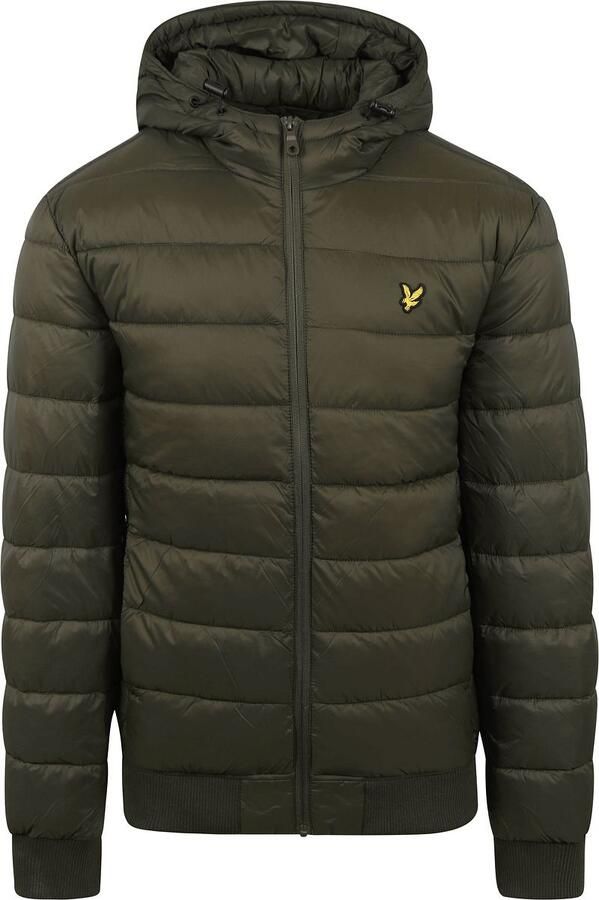 Lyle & Scott Gewatteerde jas met capuchon en logo borduursel Black Heren - Foto 6