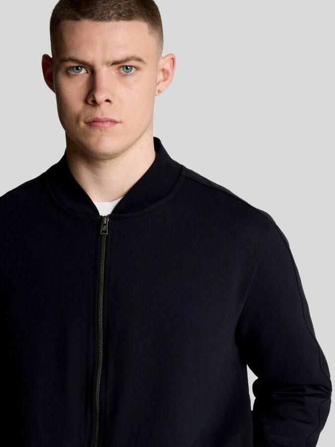 Lyle and Scott Lyle & Scott Cardigan Bomber Dark Navy - Foto 3