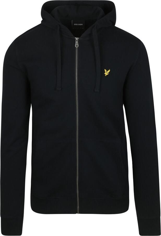 Lyle & Scott Capuchon sweaters Lyle & Scott Lyle Scott Cardigan Zip Hood Dark Navy