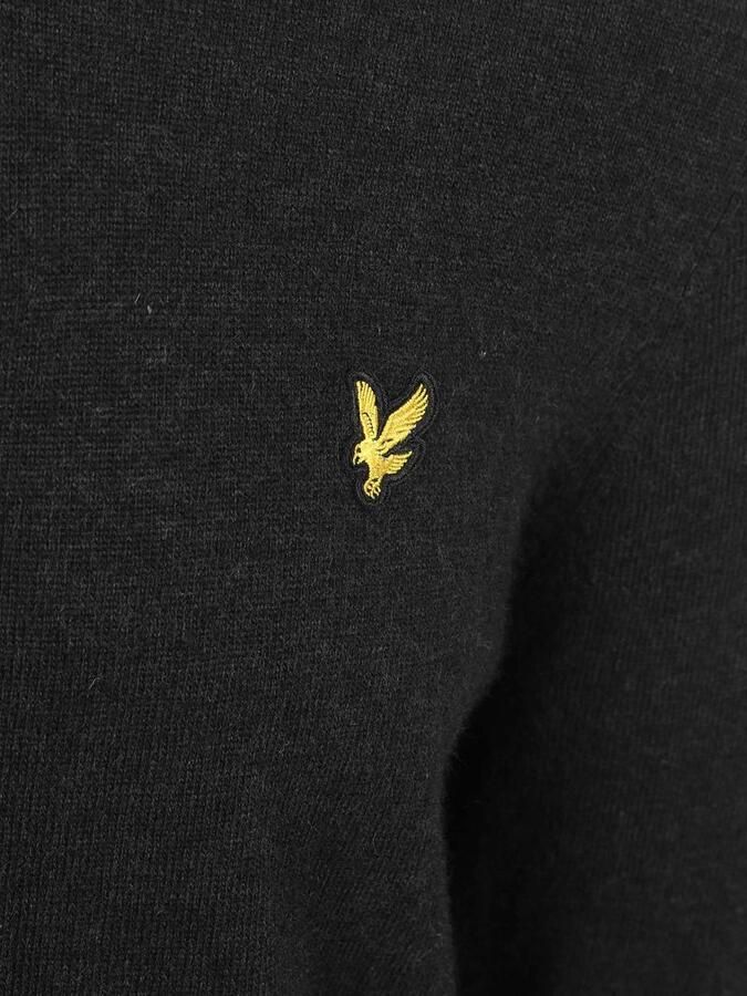 LYLE & SCOTT Heren Truien & Vesten Lambswool Blend Quarter Zip Jumper Donkergrijs - Foto 6