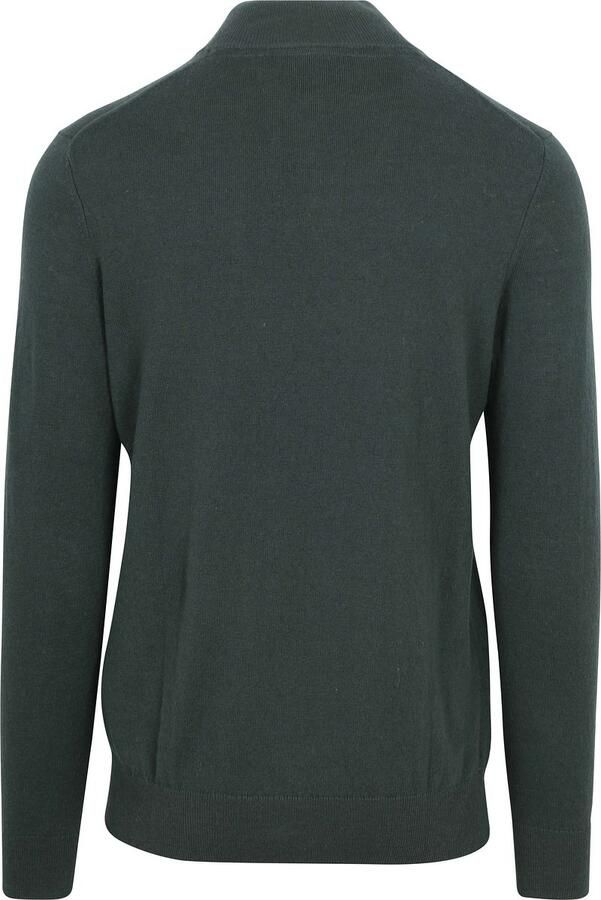 Lyle and Scott Lyle & Scott Half Zip Pullover Merinowol Donkergroen - Foto 2
