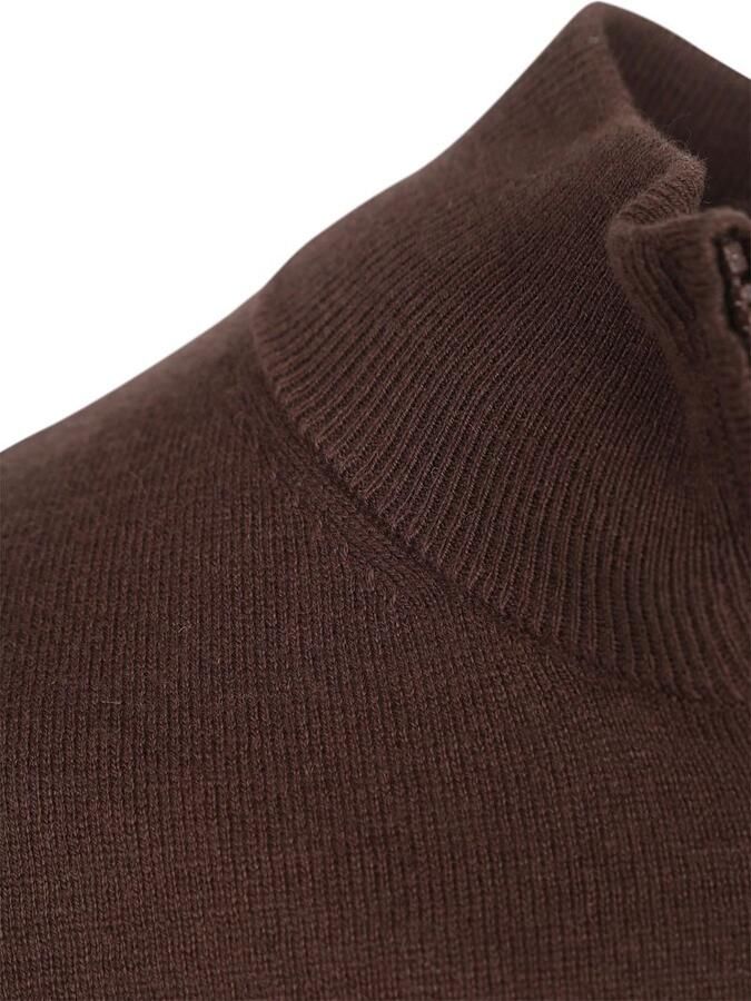 Lyle & Scott Trui Lyle & Scott KN2112VC CTTN MERINO QRTR ZIP JUMP-X863 ESPRESSO - Foto 4