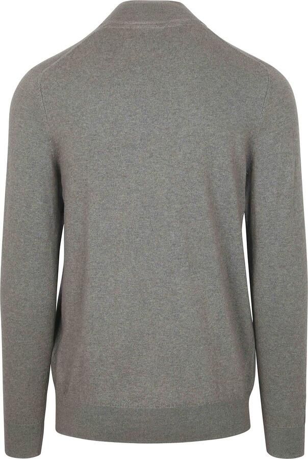 Lyle And Scott Sweater Lyle Scott Half Zip Pullover Merinowol Grijs